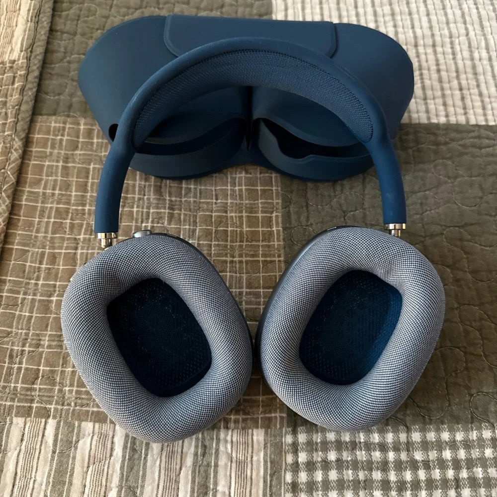 Blue apple air pods
